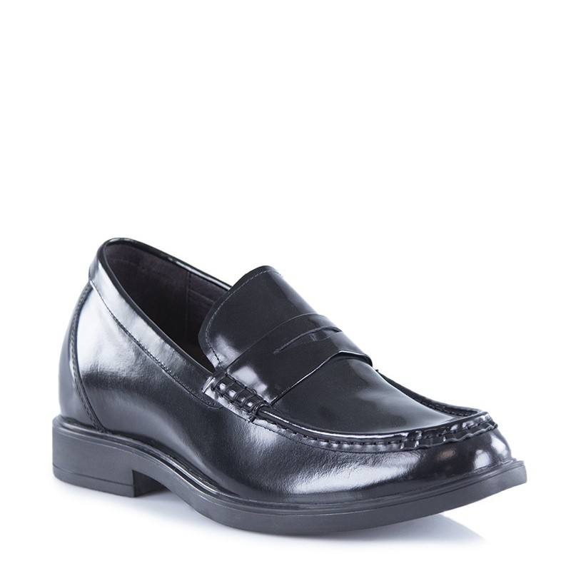 Height increasing loafers | patent black  +2.6" | Mario Bertulli