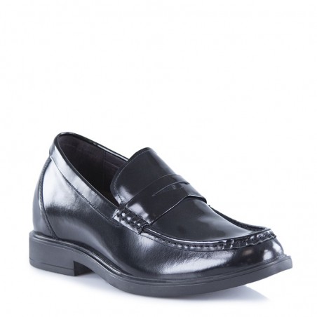 Height increasing loafers | patent black  +2.6" | Mario Bertulli