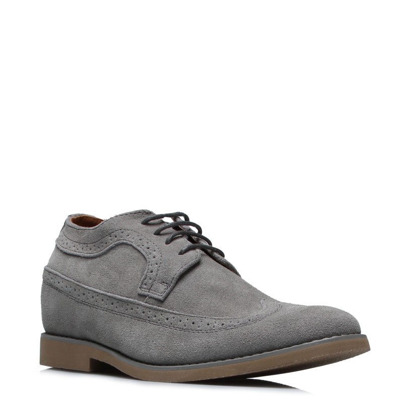 Deliceto Elevator Derby Shoes Light Grey +2,8