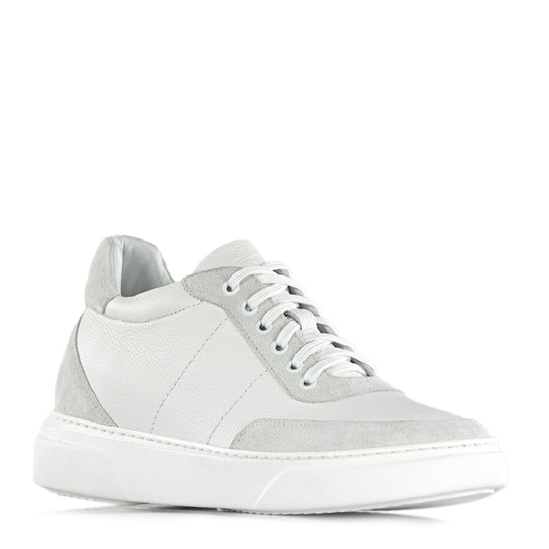 Maracelli height increasing sneaker white ++3.0" | Mario Bertulli