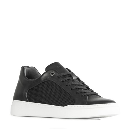 Elevator Sneakers |black +2.4'' | Mario Bertulli