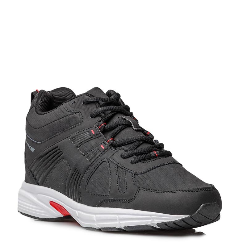 Height Increasing Sports Shoes | Black +3" | Mario Bertulli