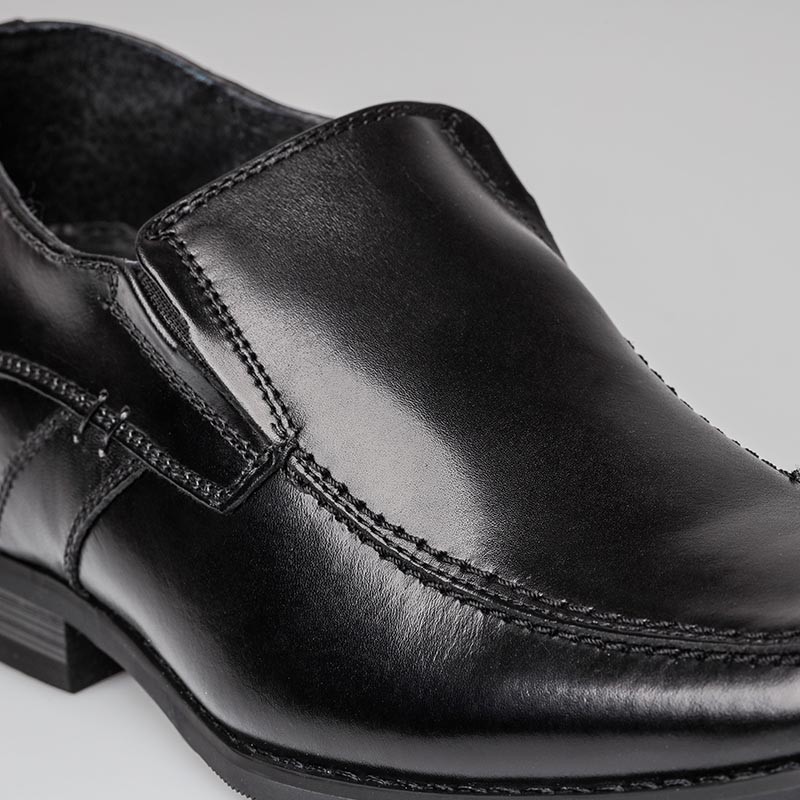 Dover loafer black elevator moccasins +2.4''