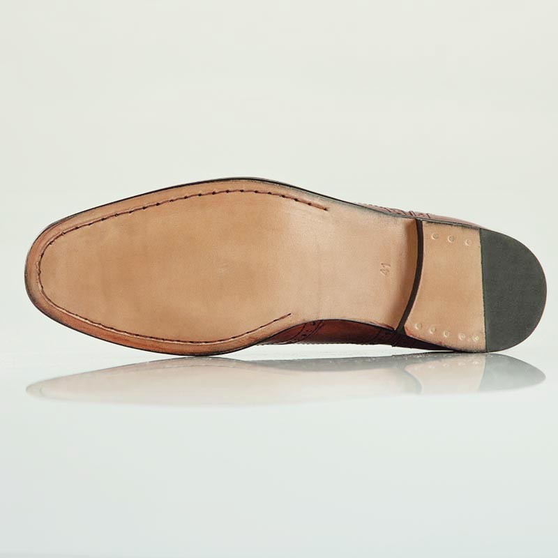 Leonardo goodyear brown height increasing shoe men +2.4''