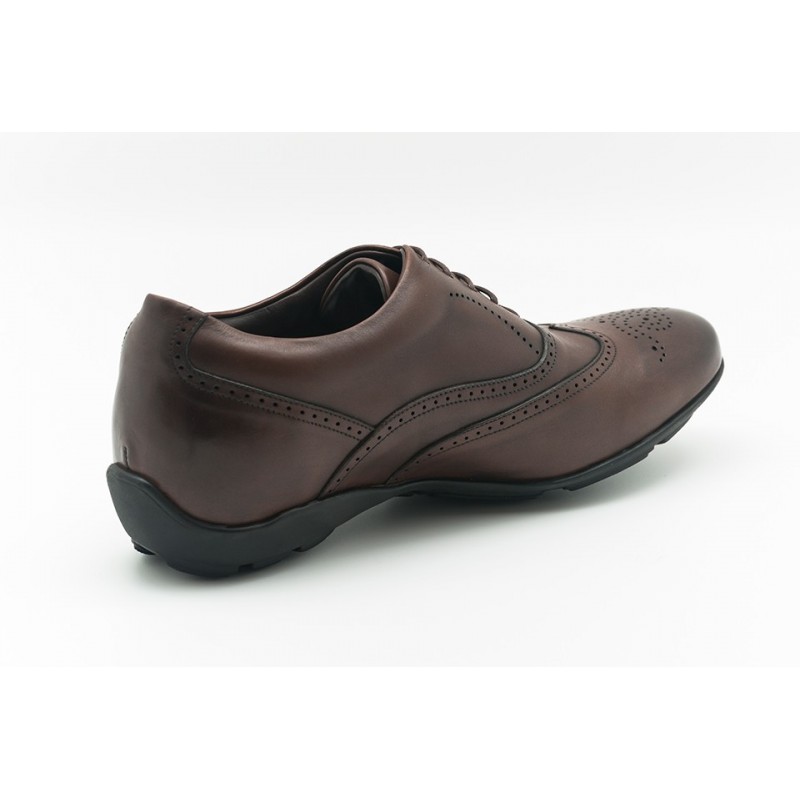 Height Increasing Sneakers Men - Brown - Full grain calf leather - +2.0'' / +5 CM - Belluno - Mario Bertulli