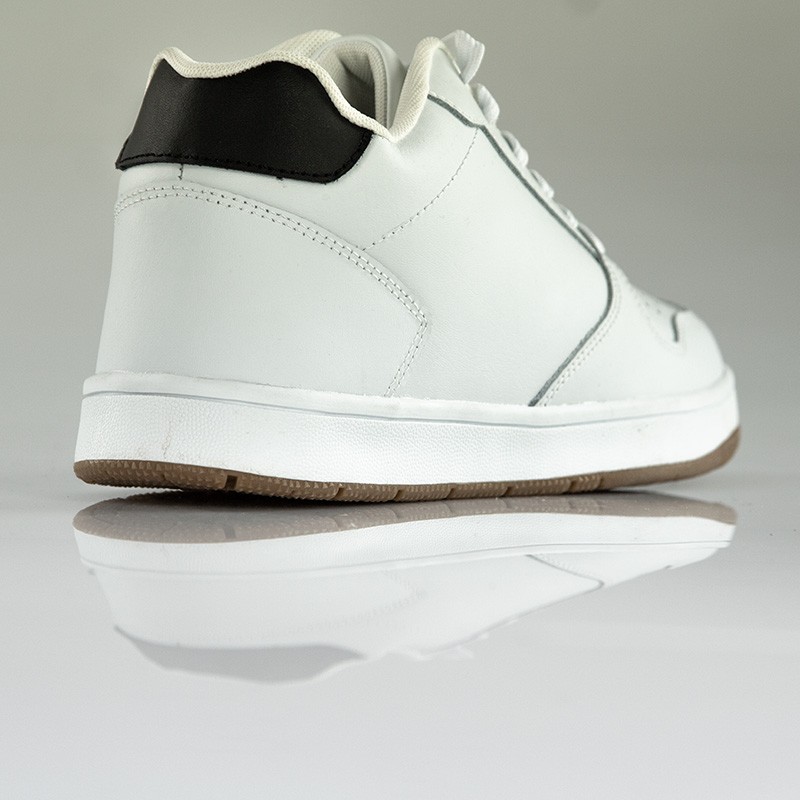 Men's wedge-heel sneakers | White +2.2'' | Mario Bertulli