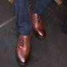 Men's platform Derby shoe | brown +3.0'' | Mario Bertulli