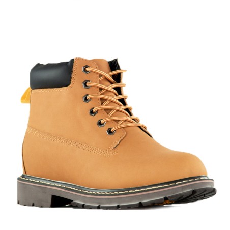 Lugano elevator Fur-lined boots Camel +3"