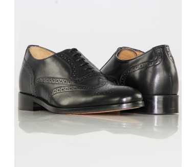 Leonardo goodyear black height increasing shoe men +2.4''