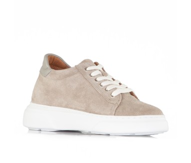 Sova beige height-increasing shoes women +7.5 cm