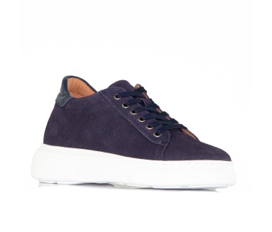 Sova navy height-increasing shoes women +7.5 cm