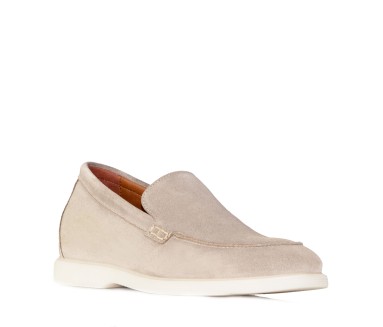Positano Sand Height-Increasing Loafers +5cm