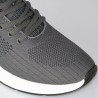 Anzio Grey Elevator Sneakers white +5,5CM
