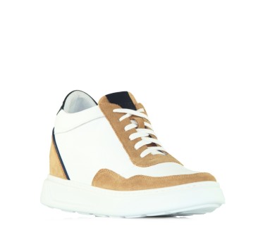 Elevator Sneakers Shoes Potenza beige +3.6''