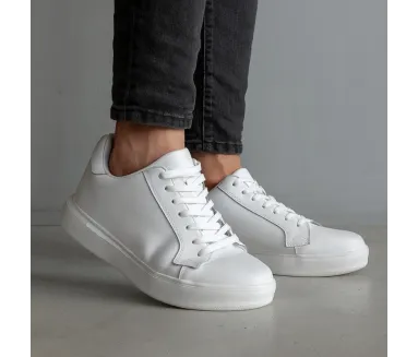 Lecce Elevator Sneaker white +7 cm