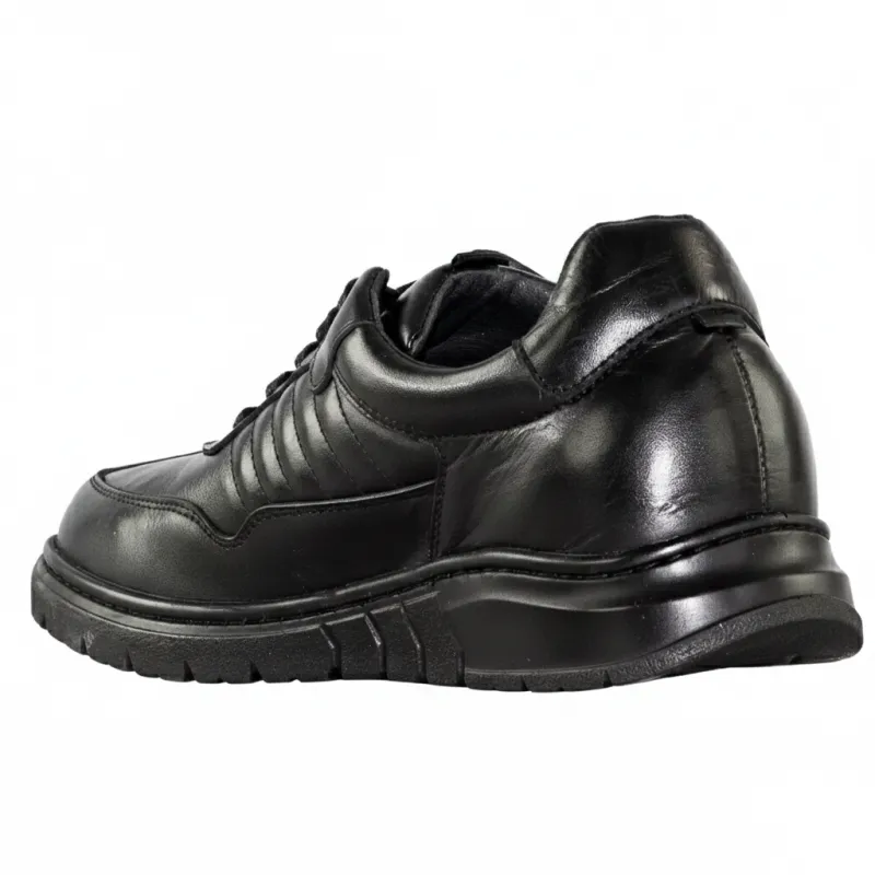Pineto Elevator Shoes Black +2.8''