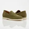 Men’s elevator loafers Positano khaki +2 inches
