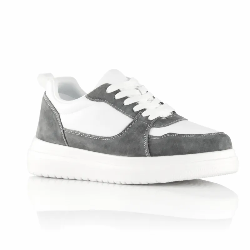 Assisi Elevator Sneaker white and grey 2,4"
