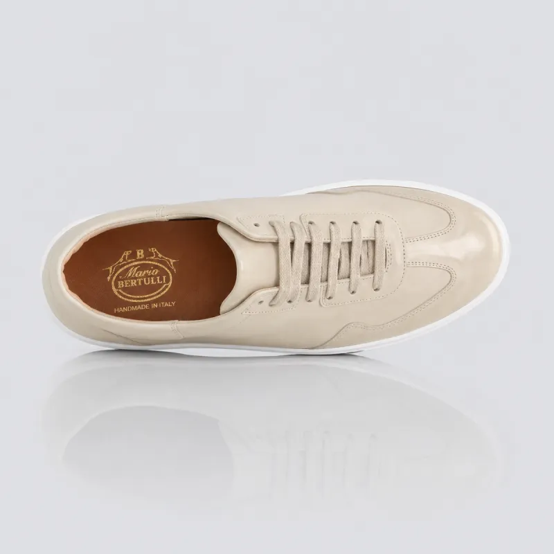 Elevator sneaker | Genova beige +6 cm | Mario Bertulli
