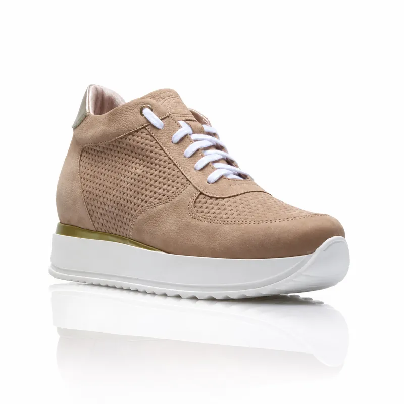 Height Increasing Sneakers | sand +2.8"| Mario Bertulli