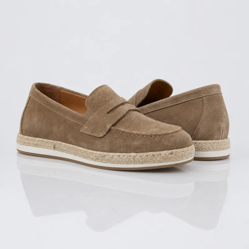 Avola brown height-boosting loafers +6 cm