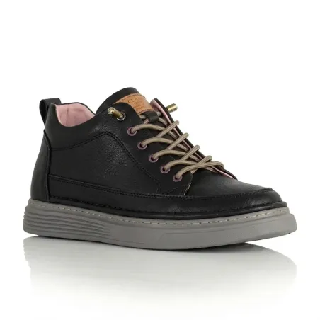Black Catania lift sneakers +5 cm