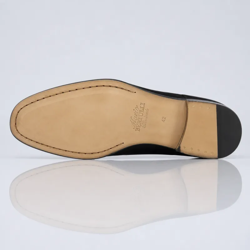 Men’s wedge Derby shoe | Dark brown +6 CM | Mario Bertulli