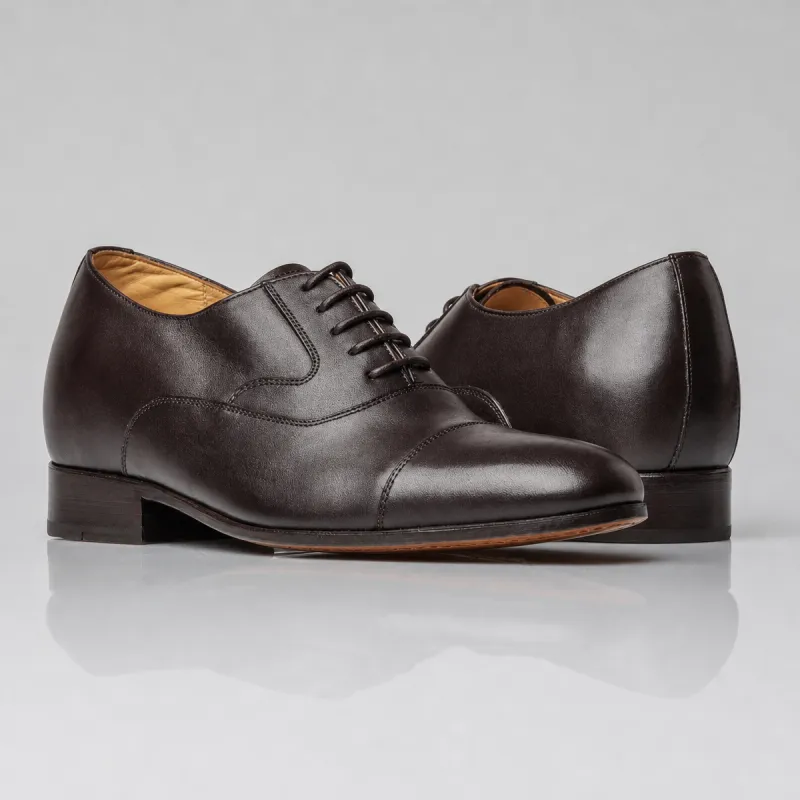 Men's compensated Richelieu | Brown +6 CM | Mario Bertulli
