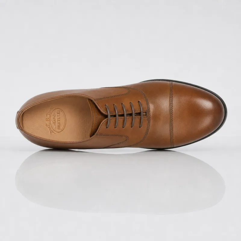 Men’s compensated Richelieu | Light brown +6 CM | Mario Bertulli