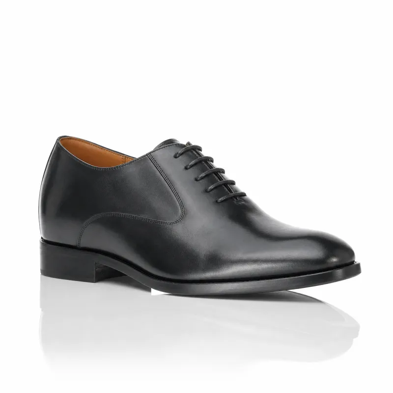 Men’s compensated Richelieu | Black +6 CM | Mario Bertulli