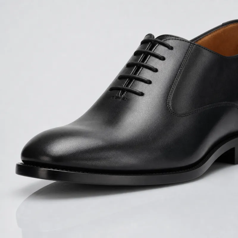 Men’s compensated Richelieu | Black +6 CM | Mario Bertulli