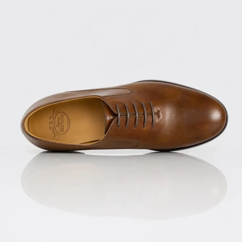 Men’s compensated Richelieu | Dark brown +6 CM | Mario Bertulli