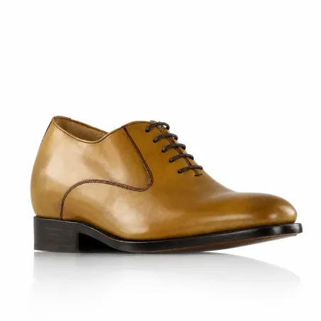 Men's heeled Richelieu | Cinnamon +6 CM | Mario Bertulli