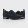 Trieste blue nubuck leather height increasing shoes +2.6''