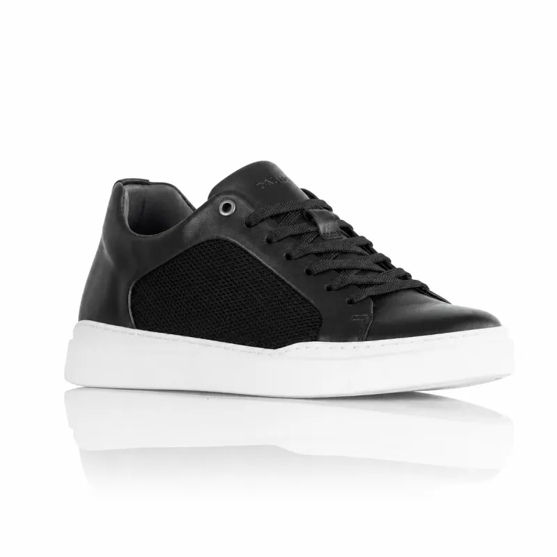 Elevator Sneakers |black +2.4'' | Mario Bertulli