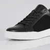 Men's wedge sneaker | black +2.4" | Mario Bertulli