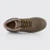 Men's fur-lined wedge boots | dark brown +7.5 CM | Mario Bertulli
