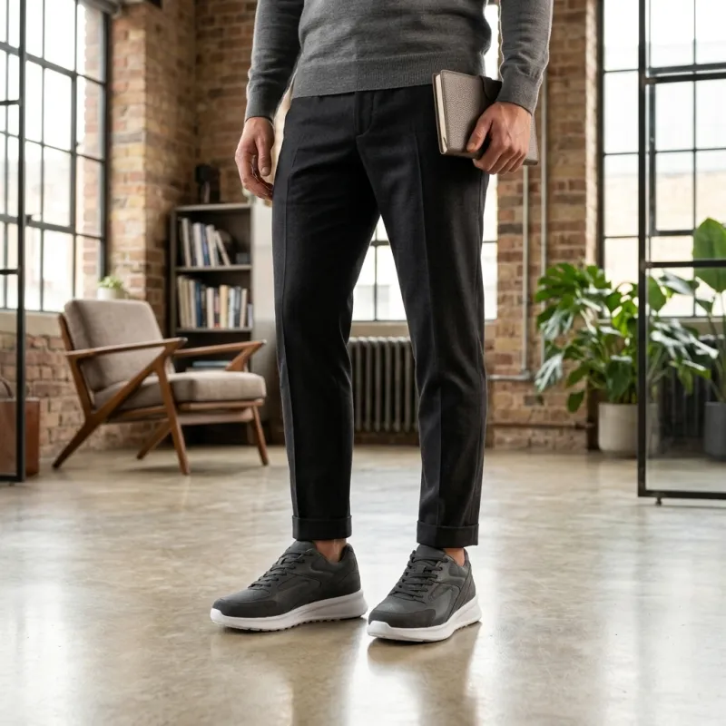 Veroli Elevator Sneaker dark grey +7 cm