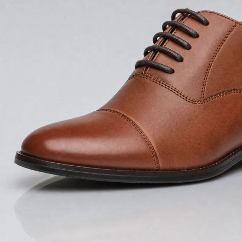 Men’s compensated Richelieu | Brown +7 CM | Mario Bertulli