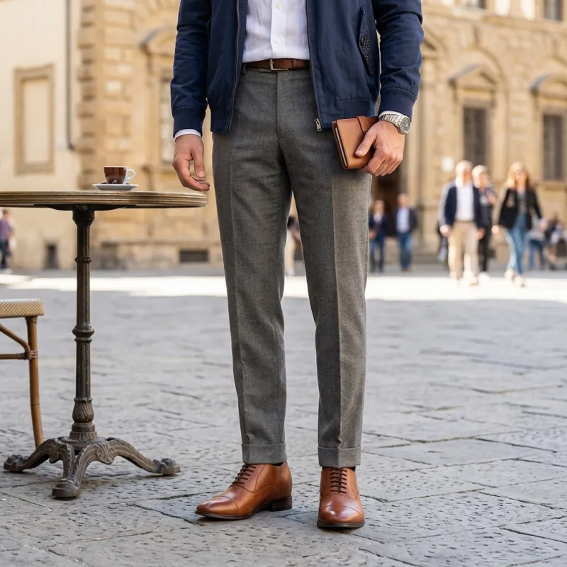 Men’s compensated Richelieu | Brown +7 CM | Mario Bertulli