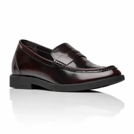 Men's elevating loafers | Bordeaux +6.5 CM | Mario Bertulli
