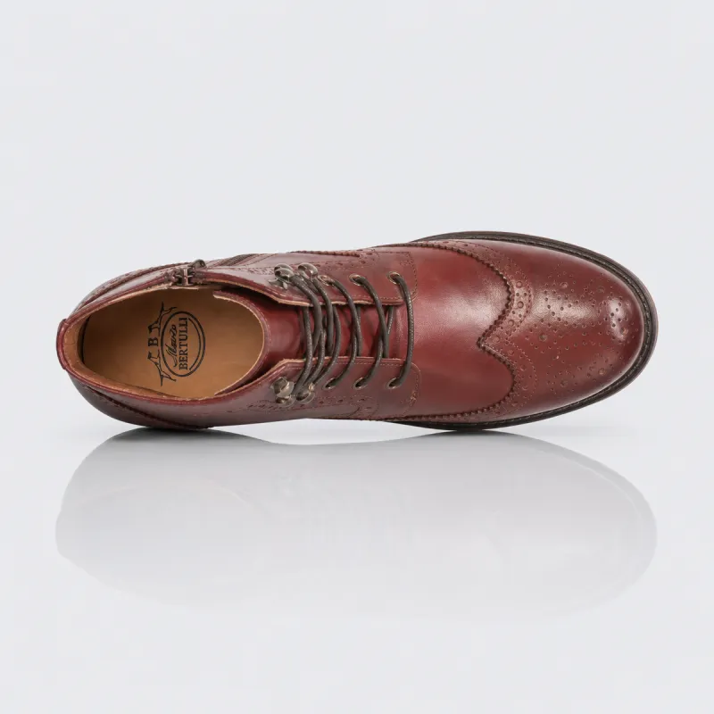 Vercelli Brown Lift Boots +6 cm