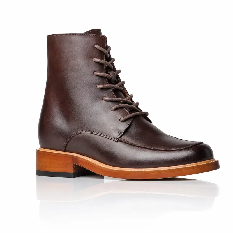 Men’s Wedge Boots | Brown +7 CM | Mario Bertulli