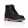 Fur-lined wedge boots for men | Black +3.0'' | Mario Bertulli