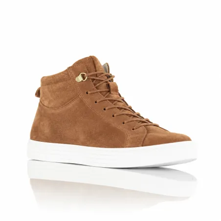 Savona Brown Height-Boosting Sneakers +6 cm