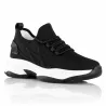 Messina black height-increasing sneakers +7.5 cm