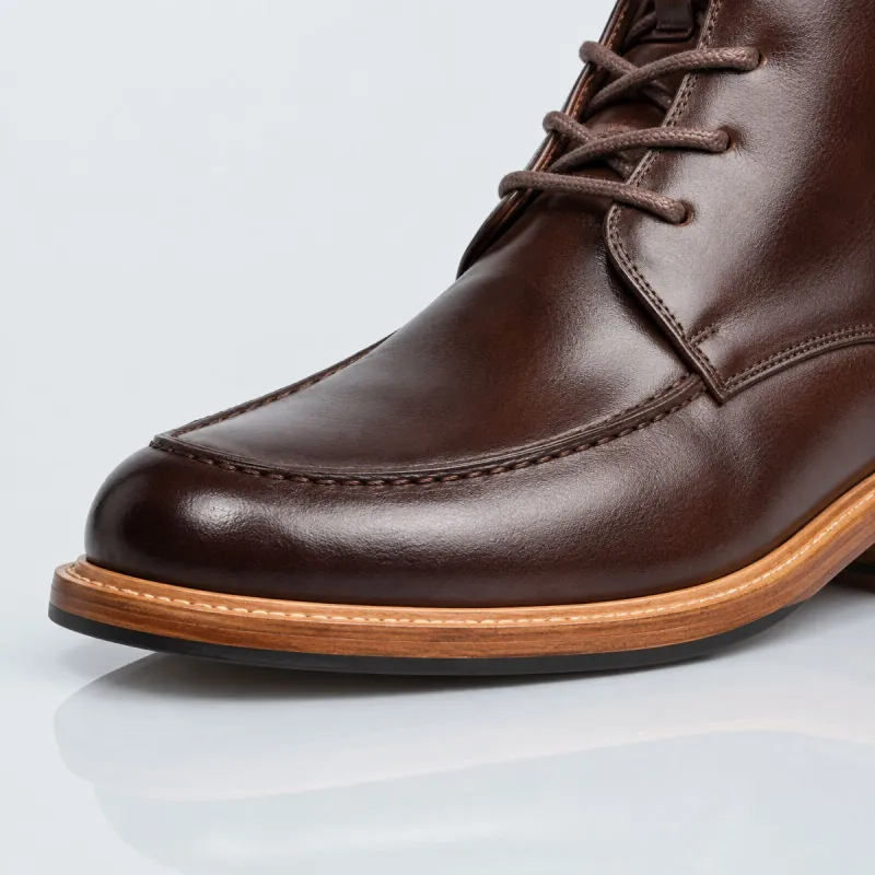 Men’s Wedge Boots | Brown +7 CM | Mario Bertulli