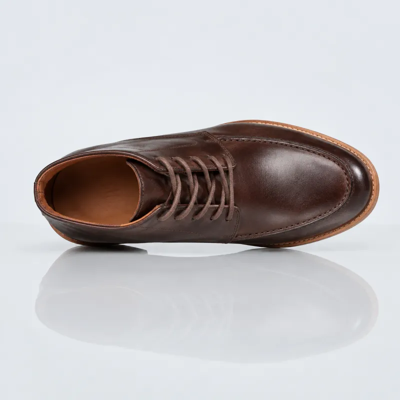Men’s Wedge Boots | Brown +7 CM | Mario Bertulli