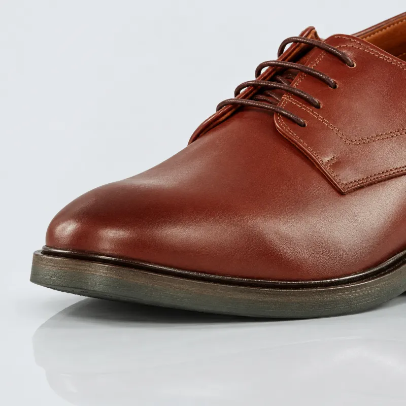 Men's platform Derby shoe | brown +3.0'' | Mario Bertulli