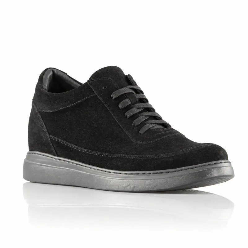 Ravello black height-increasing sneakers +3.6''